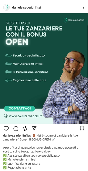 Gestione advertising per Daniele Saderi Infissi in Sardegna