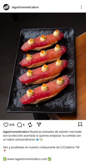 Campagne social e influencer marketing di La Gastronomica Barcellona